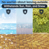 Solid Wood Deck Tiles Set 10