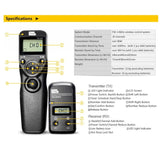 Pixel TW-283 Wireless Timer Remote Control Shutter Release (DC0 DC2 N3 E3 S1 S2) Cable For Canon Nikon Sony Camera TW283 VS RC-6