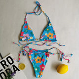 2025 Polka Dot Mini Micro String Bikini Women Swimsuit Female Bikinis Brazilian Swimwear Two Pieces Bikini Set Bathing Suit Swim