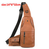 WESTAL 100% Cowhide Genuine Leather Sling Bag Men Messenger Bags for Men Black Chest Bags for Phone Casual Sport Shoulder Bag