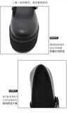 Spring Autumn Chunky Heel Vintage Lolita Shoes Women Platform Shoes Mary Jane Buckle Strap School Shoes For Girls Blackty7