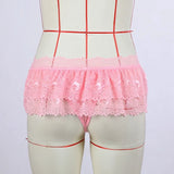 Women Sexy Lingerie Lace Perspective Ladies Dress Erotic Sexy Underwear Transparent Thongs Plus Size Sexy Skirt For Sex