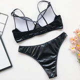 Splicing Push Up Bra Cup Bikini Women Swimsuit Female Swimwear Two-pieces Bikini Set High Cut Bathing Suit Swim Beach Wear