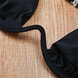 Sexy Push Up Underwired V-bar Bikini Women Swimsuit Female Swimwear Two-pieces Bikini set Micro Thong Bathing Suit Swim Lady