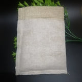 50pcs/lot 7x9 10x14 13x18 cm Jute Gift Bags Cotton Linen Jewelry Bags Drawstring Packaging Pouch Display Wedding Sack Burlap Bag