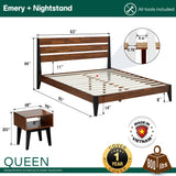 Emery Solid Wood Bed Frame