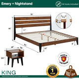 Emery Solid Wood Bed Frame