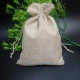 50pcs/lot 7x9 10x14 13x18 cm Jute Gift Bags Cotton Linen Jewelry Bags Drawstring Packaging Pouch Display Wedding Sack Burlap Bag
