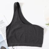 One Shoulder Tube Top Women Tops Seamless Underwear Sexy Sleeveless Lingerie Womens Crop Top Streetwear Fashion Camisole