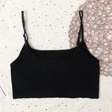 Women Top Female Crop Top Sexy Bralette Top Tee Streetwear Basic Tank Camis Adjustable Strap Seamless Underwear