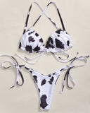 Sexy Ruffle Frilled Micro Thong Bikini 2025 Women Swimwear Female Swimsuit Two-pieces Bikini set String Bather Bathing Suit Swim