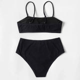 ZTVitality Solid Sexy Bikini 2025 New Arrival Padded Bra High Waist Swimsuit Brazilian Swimwear Women Bathing Suit Beachwear S-L