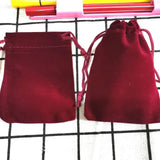 100 Pcs/Lot 5x7 7x9 9x12 10x16cm Coloful Velvet Gift Bags&small Pouches Jewelry Package Bags Velvet Drawstring Packaging Bags