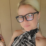 Transparent Computer Glasses Frame Women Men Anti Blue Light square Eyewear Blocking Glasses Optical Spectacle Eyeglass