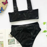 2026 Snake Printed Bandeau Bikini High Waist Swimsuit Women Vintage Swimwear Female Waist Belt Bikini Set Push Up Bathing Suit