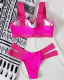 Leopard High Waist Bikini Push Up Bra Cup Bikinis 2026 Women Swimsuit Female Swimwear Two Piece Bikini Set High Cut Bathing Suit