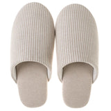 Japanese Style Mute Slippers Women Men Home Cotton Slipper Breathable Fabric Couple Spring Summer Shoes Suede Sole Ladies Slides