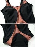 2025 Sexy Splicing Mesh See Through Female Swimwear One Piece Swimsuit Women High Cut Monokini Bathing Suit Swim Beach Wear