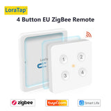 LoraTap ZigBee 3.0 Wireless 6 Push Button Remote Tuya Scene Automation Control Switch Smart Life App