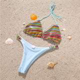 Shiny Sequins Diamond Micro Bikini 2025 Women Swimsuit Female Halter Swimwear Two Pieces Bikini Set Brazilian Bathing Suit Swim