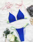 Sexy Mini Micro Thong Neon Bikini Women Brazilian Swimwear Female Swimsuit Two-pieces Bikini set High Cut Bathing Suit Swim Lady