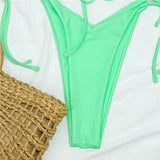 Sexy Ruffle Frilled Micro Thong Bikini 2025 Women Swimwear Female Swimsuit Two-pieces Bikini set String Bather Bathing Suit Swim