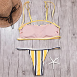 Sexy Mini Micro Thong Bikini 2025 Women Swimsuit Female Brazilian Swimwear Two Pieces Bikini Set Striped Bathing Suit Swim Lady