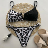 V-Bar Underwired Polka Dot Bikini 2025 Women Swimsuit Female Swimwear Two Pieces Bikini Set Ribbed High Cut Bathing Suit Swim