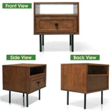 Savana Solid Wood Single-Drawer Nightstand