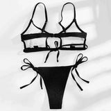 Sexy Hollow Out Micro Thong Bikini Women Swimwear Female Swimsuit Two-pieces Bikini Set Brazilian Bather Bathing Suit Swim Lady