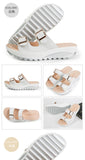 2021New Women Sandals Wedges Sandals Ladies Open Toe Round Toe Buckle Black Yellow White Platform Sandals Shoes