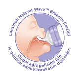 Lansinoh NaturalWave Baby Bottle Nipple - Anti-Colic, BPA Free, Easy Breastfeeding to Bottle Transition for Newborns & Infants