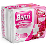 Benri Normal Sanitary Pads with Cottony Soft Surface 10-Pack