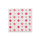 Alouette Heart Print Christmas Napkins 20-Pack