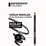 Flormar Mat Eyeliner - Waterproof & Intense Pigment, Long-Lasting Eye Makeup for Precise Look