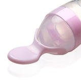 Babyjem Baby Squeeze Spoon - BPA-Free, One-Handed Feeding, Silicone Baby Feeding Utensils, Baby Feeding Accessories, Baby Feeding Spoon