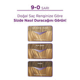 Palette 9-0 Sarõ Yellow Hair Dye: Vibrant, Long-Lasting Color with Keratin & Oils for Healthy, Shiny Hair