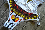 2025 African Dashiki Print One Piece Swimsuit Women High leg cut Swimwear Female Trikini Thong Monokini Brazilian Bathing Suit