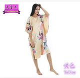 Plus Size Black Women's Summer Lounge Robe Lady New Sexy Home Dress Rayon Nightgown Large Loose Sleepwear Bathrobe Gown S002-B