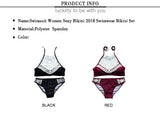 Swimsuit Women Sexy Pusg up Bikini Set 2022 summer Swimwear Biquinis Floral Lace Swim Wear Ladies swimsuits Cropped