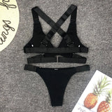 Sexy Brazilian Velvet Bikini 2025 Women Swimsuit Female Swimwear Two Pieces Bikini set Adjust Bandage Bather Bathing Suit Swim