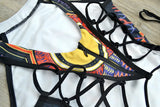 2025 African Dashiki Print One Piece Swimsuit Women High leg cut Swimwear Female Trikini Thong Monokini Brazilian Bathing Suit