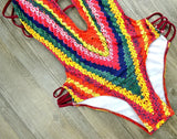 S - XXL Sexy Printed Women Swimwear One Piece Swimsuit Female High Cut Trikini Backless Monokini Bather Bathing Suit Swim Lady