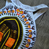 2025 African Dashiki Print One Piece Swimsuit Women High leg cut Swimwear Female Trikini Thong Monokini Brazilian Bathing Suit
