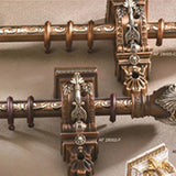 Artist room accessories plaster carve Roman Curtain holder Palace Baroque rod stick Single rod Wall bracket curtain rod holder
