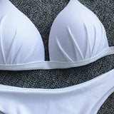 Sexy Halter Push Up Bra Cup Bikini 2025 Women Swimsuit Female Swimwear Two Pieces Bikini set Brazilian Bathing Suit Swim Beach