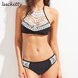 Swimsuit Women Sexy Pusg up Bikini Set 2022 summer Swimwear Biquinis Floral Lace Swim Wear Ladies swimsuits Cropped
