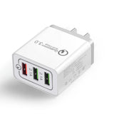 EU US Plug 4 USB 45W USB Charger Fast Charge QC 3.0 Wall Charging For iPhone 12 11 Samsung Xiaomi Mobile 4 Ports Adapter Travel