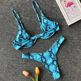 High Cut V-bar Underwired Bikini Women Swimsuit Female Micro Thong Swimwear Two-pieces Bikini Set Push Up Bathing Suit Swim Lady