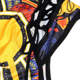 2025 African Dashiki Print One Piece Swimsuit Women High leg cut Swimwear Female Trikini Thong Monokini Brazilian Bathing Suit